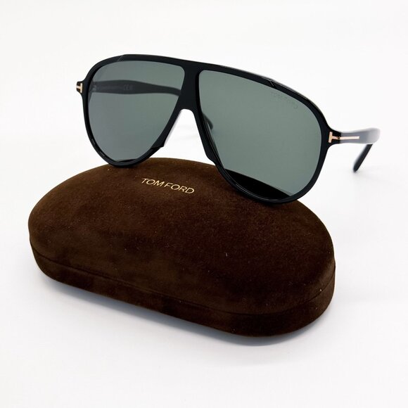NEW TOM FORD SUNGLASSES TF1211 01N BLACK GREEN EYEWEAR FT1211 01N main image 8